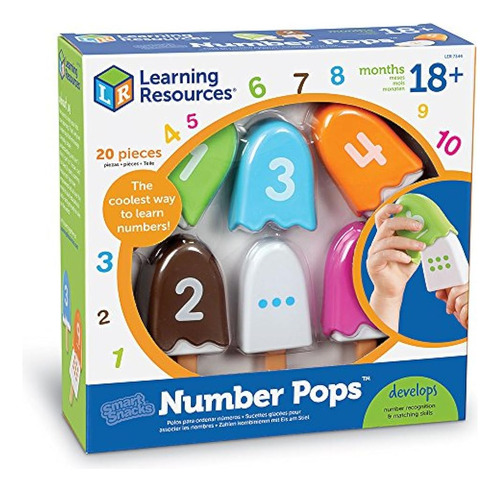 Recursos De Aprendizaje Smart Snacks Number Pops, Set Of 10