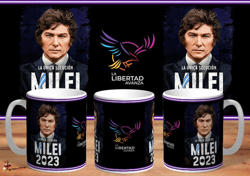 Taza De Ceramica Javier Milei 2023 La Libertad Avanza 4k Art