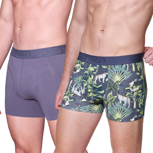 Pack2 Boxer Algodón Lycra Hombre 5426