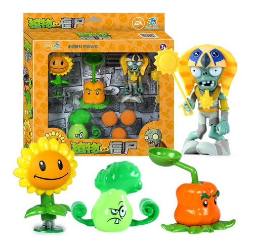 Imagen 2 de 6 de Plantas Vs Zombies Set De Figuras Coleccionable