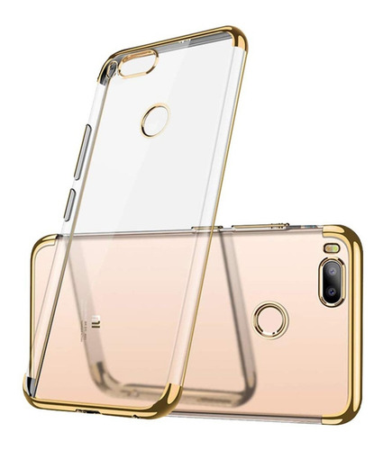 Protector Funda Tpu Borde Platinado Xiaomi Redmi A1 5x Febo