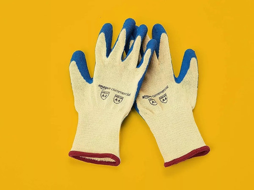 Guantes De Látex 10g Látex Y Poliester. 2 Pares Talla S.