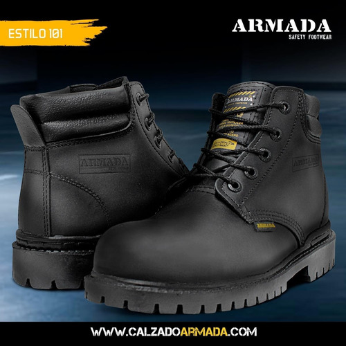 Imagen 5 de 7 de Armada Botas Industriales Seguridad Trabajo Casquillo 101