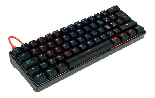 Imagen 3 de 6 de Teclado Gamer Mecánico Game Factor Kbg560 Switch Gateron Rgb