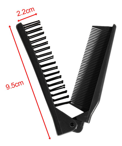 Peine De Pelo Plegable Giratorio De Doble Cabeza Mini Peine