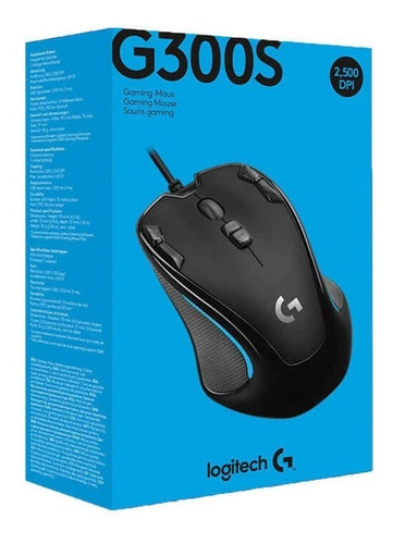 Mouse
gamer de juego Logitech G Series G300S negro