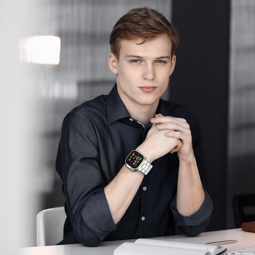 Smartwatch Plus Ultra Cor Da Caixa Branco Nfc+7 Pulseira