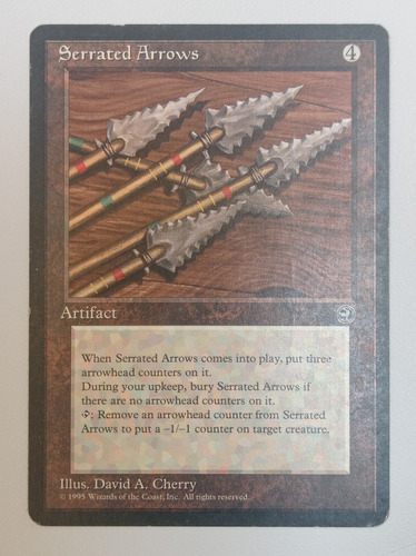 Carta Magic Serrated Arrows [homelands] Mtg Artifact