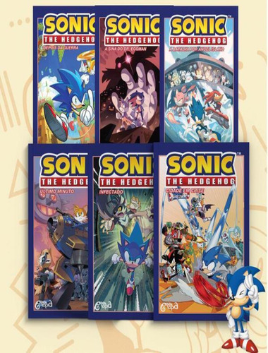 Combo Sonic - Volumes 1, 2, 3, 4, 5 E 6: Combo Sonic - Volumes 1, 2, 3, 4, 5 E 6, De Flynn, Ian. Editora Geektopia, Capa Mole, Edição 1 Em Português, 2023