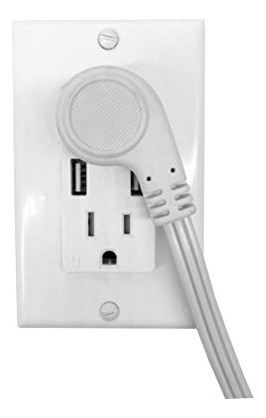 Cable De Extensión De Enchufe Plano De 8 Pies, Básico Para I
