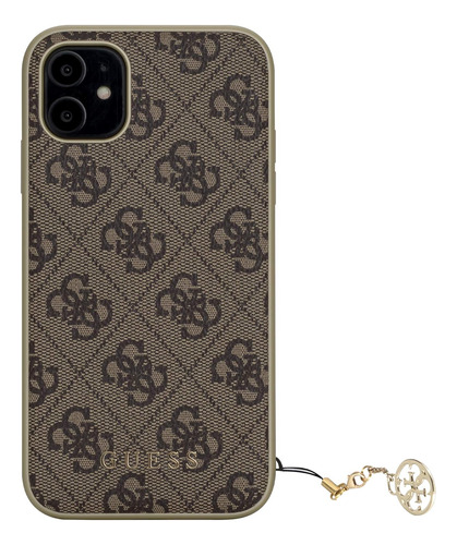 Guess Charm Funda Para iPhone 11 Cubierta Texturizada Y Dije