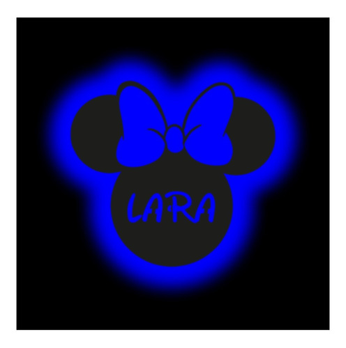 Velador Personalizado Minnie Digitalfibro_neonled