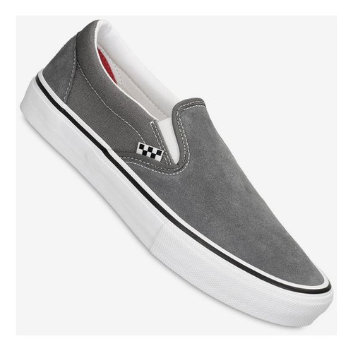 Tenis Vans Skate Slip-on (pewter White)