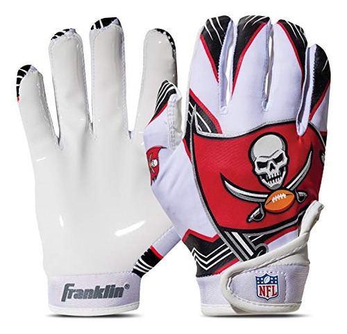 Guantes De Receptor De Fútbol Franklin Sports Tampa Bay Bucc