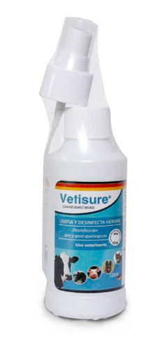 Vetisure® 120ml Tratamiento De Infecciones Y Heridas