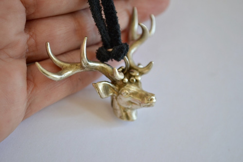 Imagen 3 de 10 de Collar De Ciervo, Animal, Joyeria De Autor, Cod1
