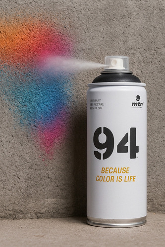 Spray Pintura En Aerosol Blanco Mate Mtn 94