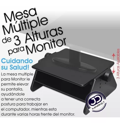 Base Monitor Pc / Mesa Multiple, Altura 3 Niveles 11~14.5cm.