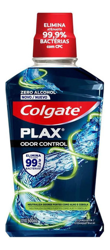 Enxaguatorio Bucal S/ Alcool Colgate Plax Control - 500ml