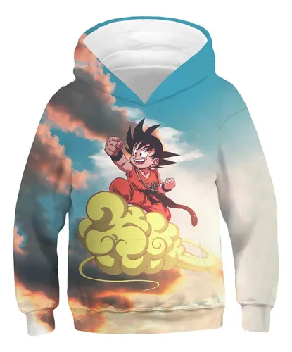 Sudadera niño Dragon Ball Z - Goku negra 12 años 152cm