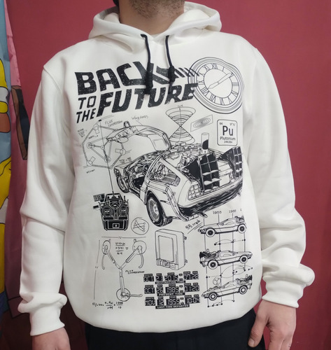 Maxibuzo Frizado Peli Retro Planos Delorean Volver Al Futuro