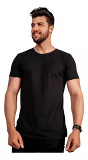 Camiseta Masculina 100% Algodão Blusa Manga Curta Gola-o