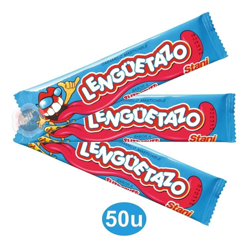 Caramelos Masticables Lenguetazo Tutti-frutti X50 Unidades