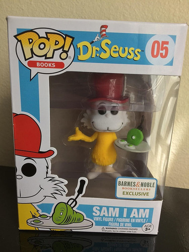 Exclusivo De Dr. Seuss Sam I Am Flocked Bampn De Funko Pop B