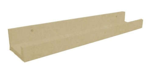 Prateleira Canaleta Para Tempero 500 X 90 Em Mdf - Natural