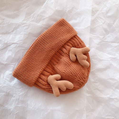 Nuevo Gorro De Lana Tejido Con Astas, Gorro Cálido De Lana