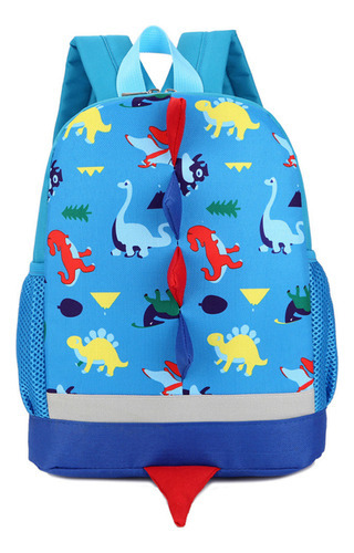 Mochila urbana Genérica Baby Boys Girls Kids Dinosaur Pattern Animals Backpack Toddler School Bag color azul