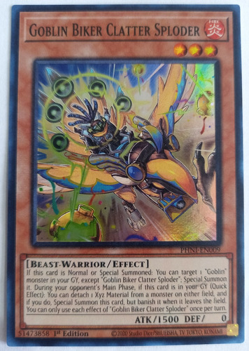 Goblin Biker Clatter Sploder - Super Rare    Phni