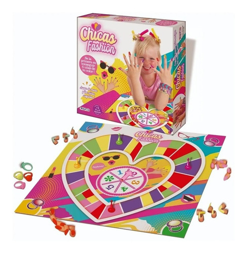 Imagen 1 de 4 de Juego De Mesa Chicas Fashion Toyco 9489