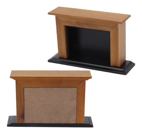 Mueble En Miniatura Para Casa De Muñecas, Chimenea De Abedul