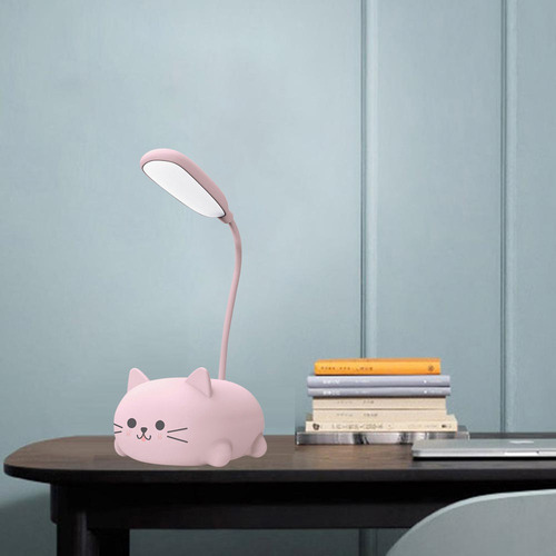 . Lindas Lámparas De Escritorio For Leer Con Forma De Gato,