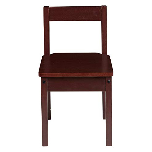 Amazon Basics Juego De Mesa Infantil De Madera Maciza Con Do