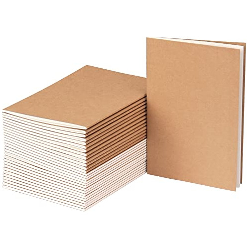 Paquete De 24 Cuadernos Kraft, Diarios Granel, Cuaderno...