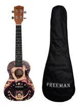 Comprar Ukelele Freeman Concierto  Con Diseño Fino Acabado + Funda