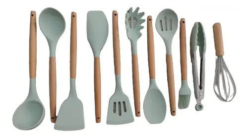 comprar Juego Utensilios Cocina Silicona Resistente Calor Set X11