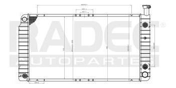 Radiador Chevrolet Express Van 2000-2001 V6/v8 1enfriad Aut