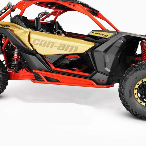 Defensas Laterales Rojas Sliders Maverick X3 715003438 Canam