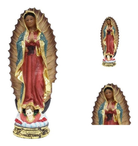 Virgen De Guadalupe  Gold 20 Cm