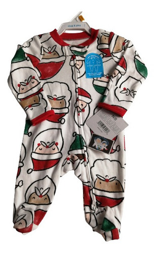 Pijama Enteriza Carter's Navidad Santa Nb, 3 Y 6meses Unisex