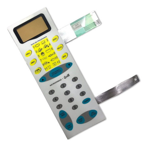 Imagen 1 de 2 de Frente Teclado Microondas Membrana Atma Md896g 2545
