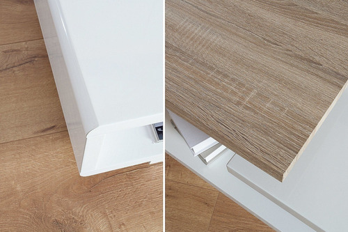 Imagen 3 de 5 de Mesa De Centro Ref: Ravel 2.0 Madera Natural Y Blanco