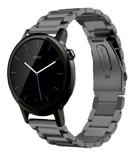 Correa Acero Inoxidable Moto 360 2da Generacion 42 Mm