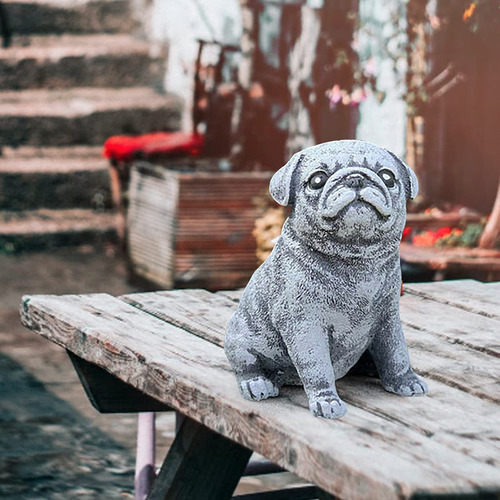 Estatua Jardin Perrito Al Aire Libre Perro Para Decoracion