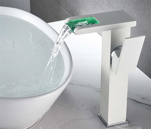 Grifo Lavabo Laton Chapado Para Baño Mezclador Montado