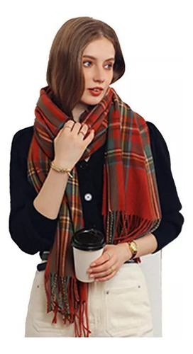 For Bufanda A Cuadros De Invierno For Mujer, Bufanda