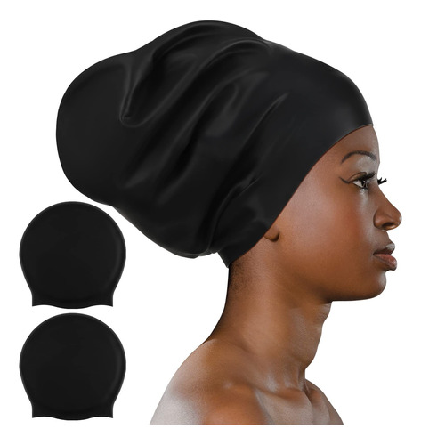 Gorro De Natacion Extra Grande Para Mujeres Africanas, Trenz